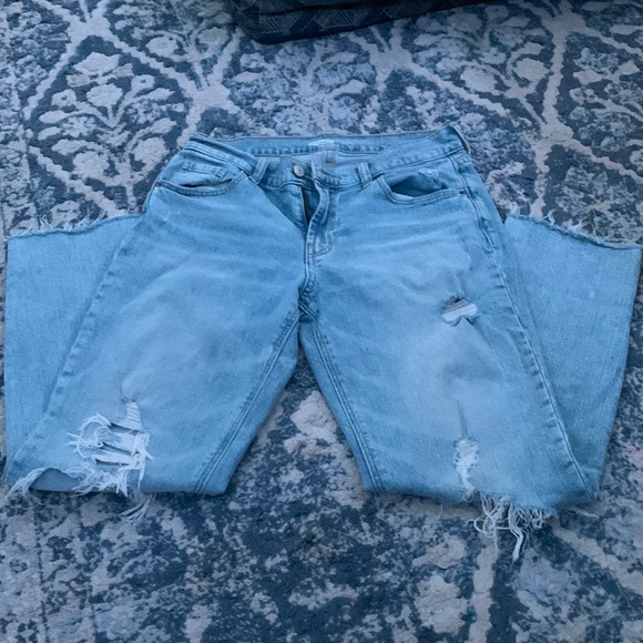 Old navy ankle cut; boyfriend mid rise jeans - Picture 1 of 2